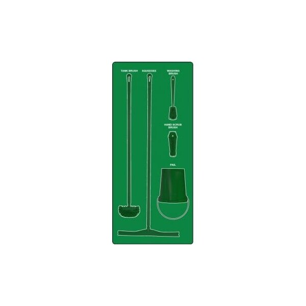 Accuform WET ZONE STOREBOARDS MAXDUTY PSB613GNGN PSB613GNGN - main